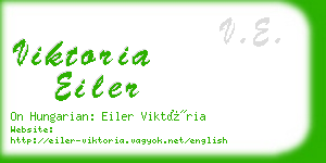 viktoria eiler business card